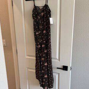 NWT Lucky Brand Floral Maxi Dress with Spaghetti Straps sz s